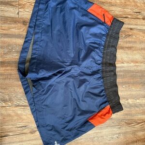 The North Face Navy and Orange Shorts